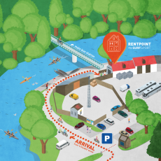 Map to Surfsport RENTPOINT